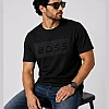 BOSS 3D Panel Logo T-Shirt – Black
