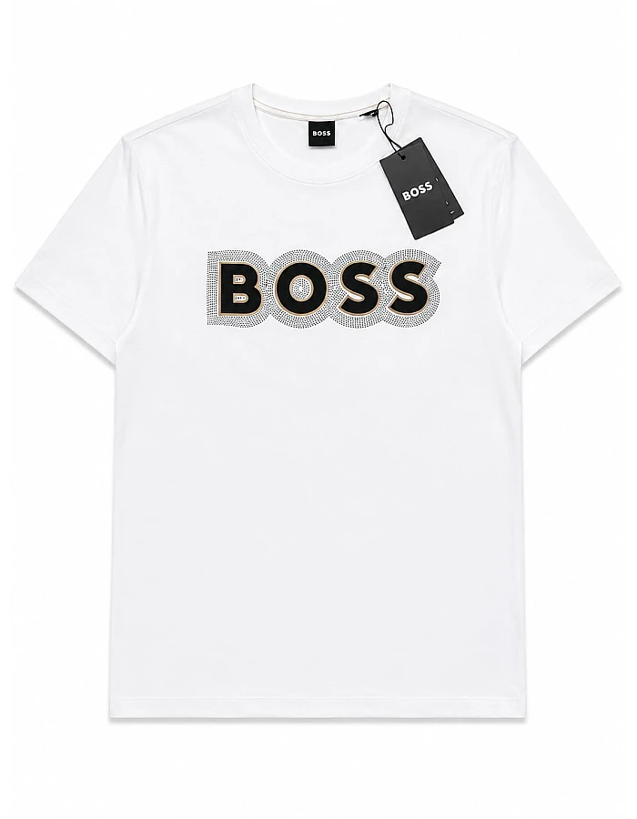 BOSS Dotted Logo T-Shirt – White