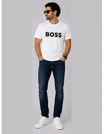 BOSS Dotted Logo T-Shirt – White