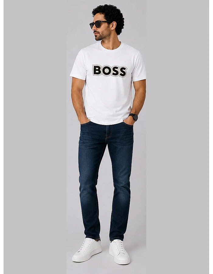 BOSS Dotted Logo T-Shirt – White