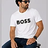 BOSS Dotted Logo T-Shirt – White