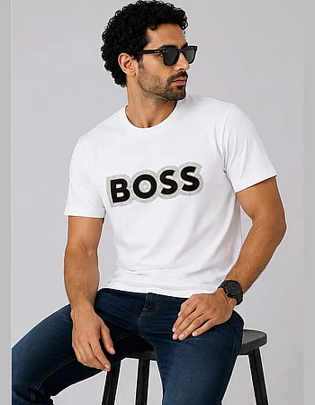 BOSS Dotted Logo T-Shirt – White