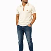 Hermès Half-Zip Polo – Off-White