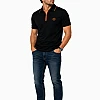 Hermès Half-Zip Polo – Black