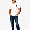 HUGO BOSS Textured Half-Zip Polo – Off-White