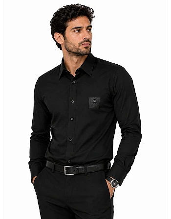 Loro Piana Long-Sleeve Shirt – Black