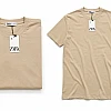 ZARA Oversized Plain T-Shirt – Beige