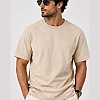 ZARA Oversized Plain T-Shirt – Beige