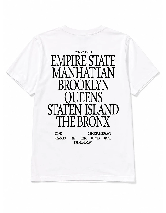 Tommy Jeans New York Print T-Shirt – White