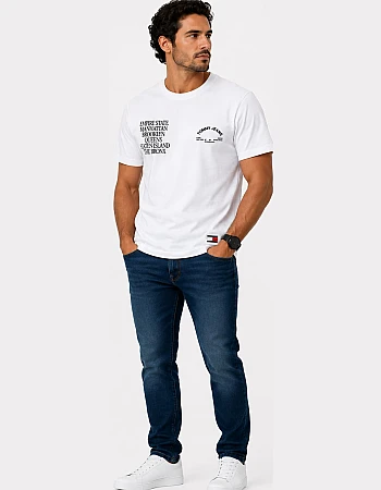 Tommy Jeans New York Print T-Shirt – White
