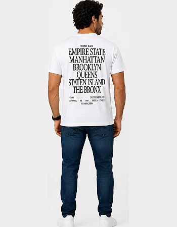 Tommy Jeans New York Print T-Shirt – White
