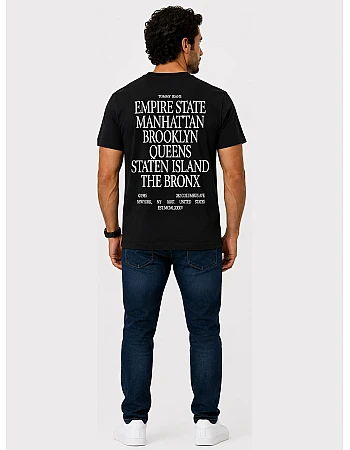 Tommy Jeans New York Print T-Shirt – Black