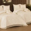 Al Mokhtar Kids Bedspread Set - 10 Pieces - King - Cream