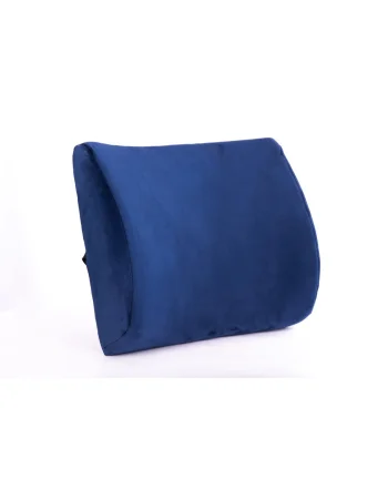 Max Comfort Foam Lumbar Back Cushion 37 x 34 cm, Blue