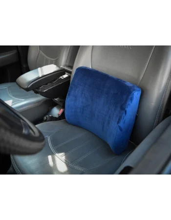 Max Comfort Foam Lumbar Back Cushion 37 x 34 cm, Blue