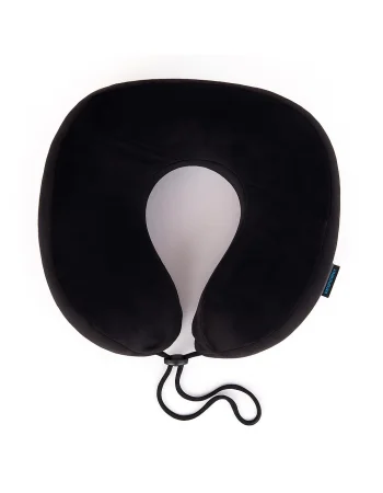 Max Comfort High Memory Foam Travel Neck Pillow, Black