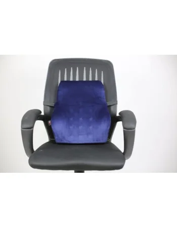 Max Comfort Foam Lumbar Back Cushion 46 x 33 cm, Blue