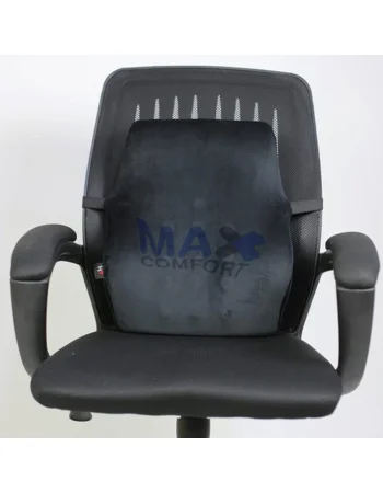 Max Comfort Memory Foam Wedge Backrest, Black