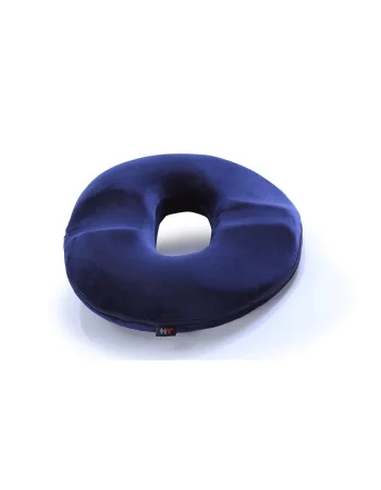 Max Comfort Round Memory Foam Seat Cushion 45 x 38 cm, Navy