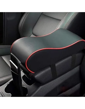 Max Comfort Car Armrest Cushion with Phone Holder, Black