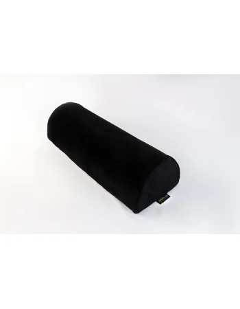 Max Comfort Half-Round Knee and Back Support Pillow, Black
