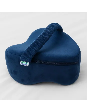 Max Comfort Heart-Shaped Leg Pillow, Navy