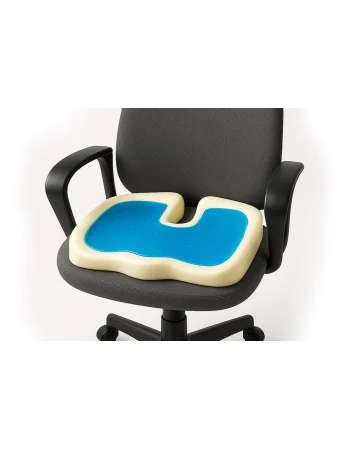 Max Comfort 3D U-Shaped Gel Memory Foam Seat Cushion, Navy
