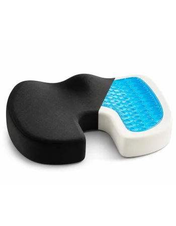 Max Comfort U-Shaped Gel Memory Foam Seat Cushion, Black