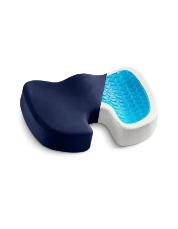 Max Comfort U-Shaped Gel Memory Foam Seat Cushion, Navy