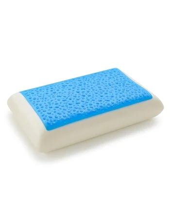 Max Comfort Gel Memory Foam Bed Pillow 60 x 40 x 14 cm, Grey