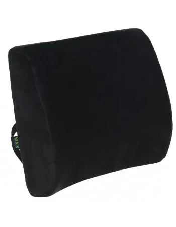 Max Comfort High-Density Foam Backrest for Car and Office, Black