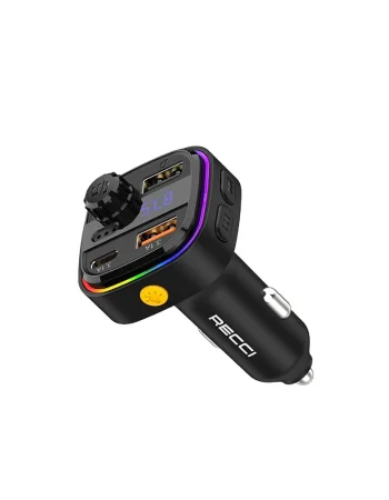 Recci Car Charger RQ08 with FM Transmitter