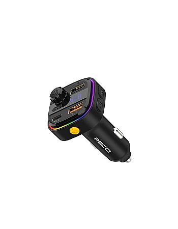 Recci Car Charger RQ08 with FM Transmitter