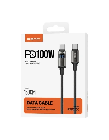 Recci 100W Type-C to Type-C Cable RS32CC