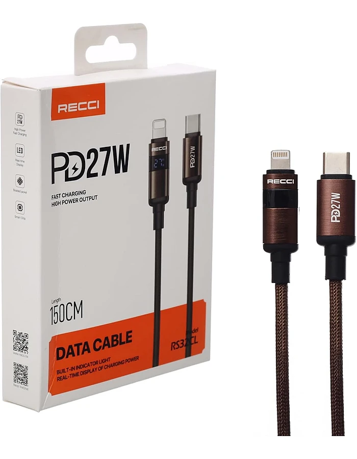 Recci 27W Type-C to Lightning Cable RS32CL