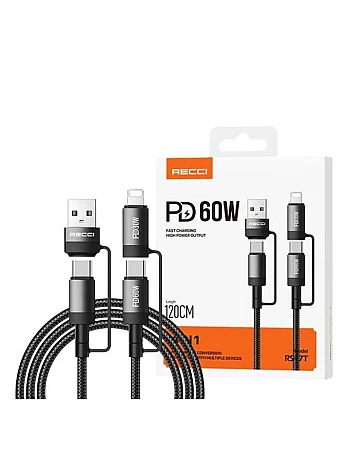 Recci 4-in-1 Cable RS47T 60W