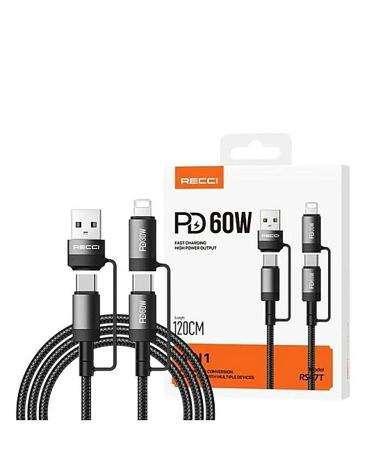Recci 4-in-1 Cable RS47T 60W