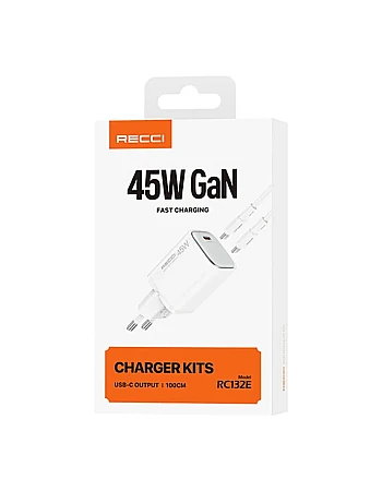 Recci 45W GaN Charger RC132E with Cable