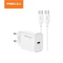 Recci 20W GaN Charger RC129CL with Lightning Cable