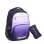Moug El Bahr Backpack - Model 206 (Laptop + School) 2 pieces - Purple