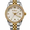 Buren Crystal Bezel Women's Watch with Date 20016L
