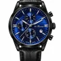 Buren Blue Dial Black Chronograph Men's Watch 70030M