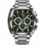 Buren Green Dial Barrel Case Chronograph Watch 70031M