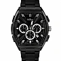 Buren All Black Barrel Case Chronograph Watch 70031M