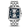 Buren Blue Dial Steel Chronograph Watch 7018M