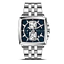 Buren Blue Dial Steel Chronograph Watch 7018M